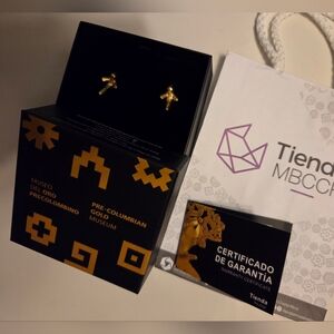 Gold Plated Toucan Earrings From Pre-Columbian Gold Museum San Jose Costa Rica